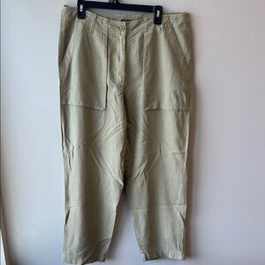 J. Crew linen Kacki  Tan Pants